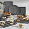 Bakeware Sets, Baking Pans Set, Nonstick Oven Pan for Kitchen with Wider Grips, 10 Pieces Including Rack, Cookie Sheet, Cake Pans, Loaf Pan, Muffin Pan, Pizza Pan - Grey
